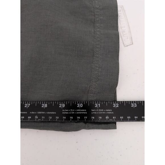 Athleta Reverie Linen Pant Women Size 6* Beachy Wide Leg Pull On Jasper Green - Picture 10 of 10